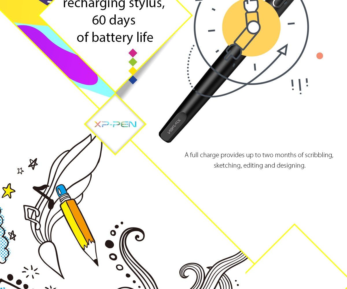 XP-PEN P02S Battery Stift