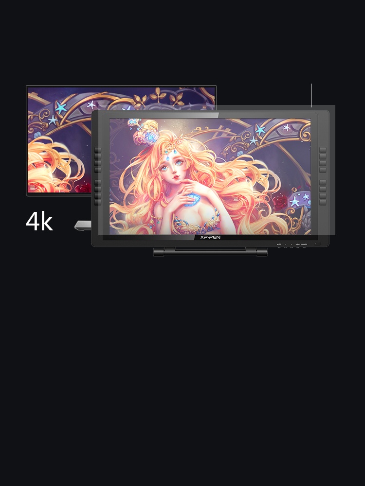 XP-PEN Artist 22E Pro Grafiktablett mit Display-4K