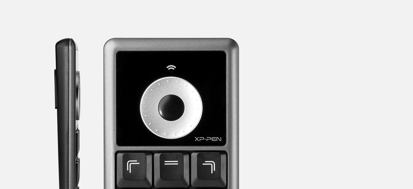XP-Pen AC19 Schnellzugrifftaste Fernbedienung Tastatur:Programmierbarer Drehschalter